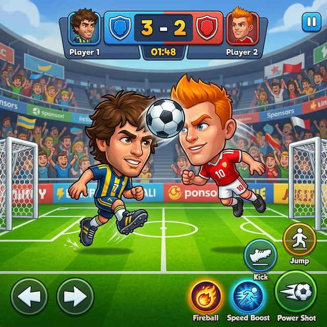 Kafa Topu 2 APK Oynanış Ekranı - Görsel 1